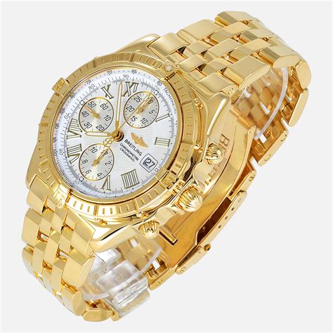 breitling gold watches - solid gold breitling watch.